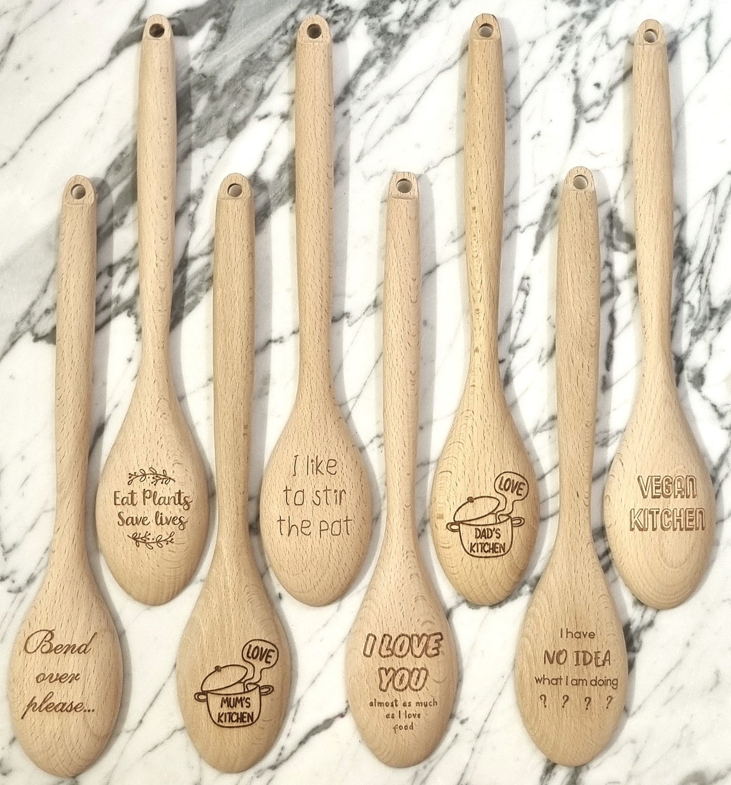 Eat plants save Lives Spoon Engraved