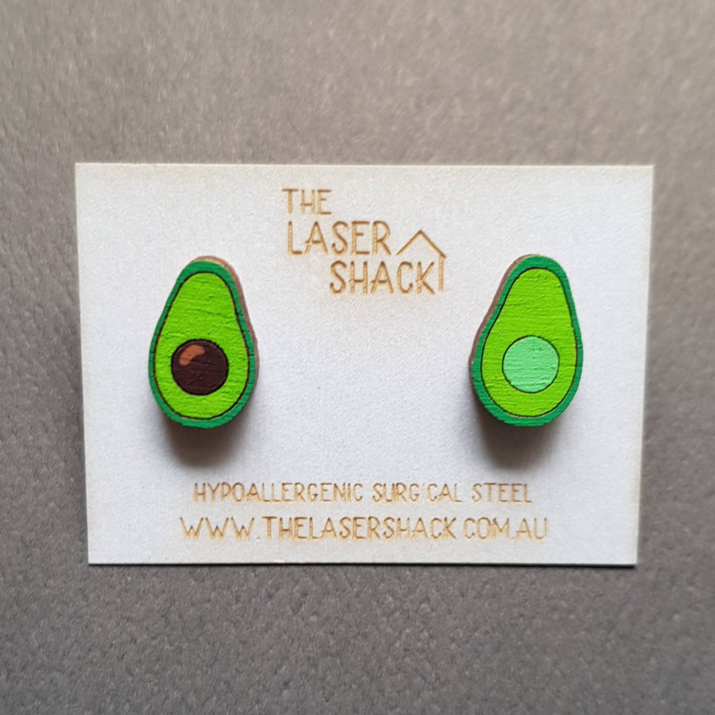 Studs Avocado - Hand-Painted Wood
