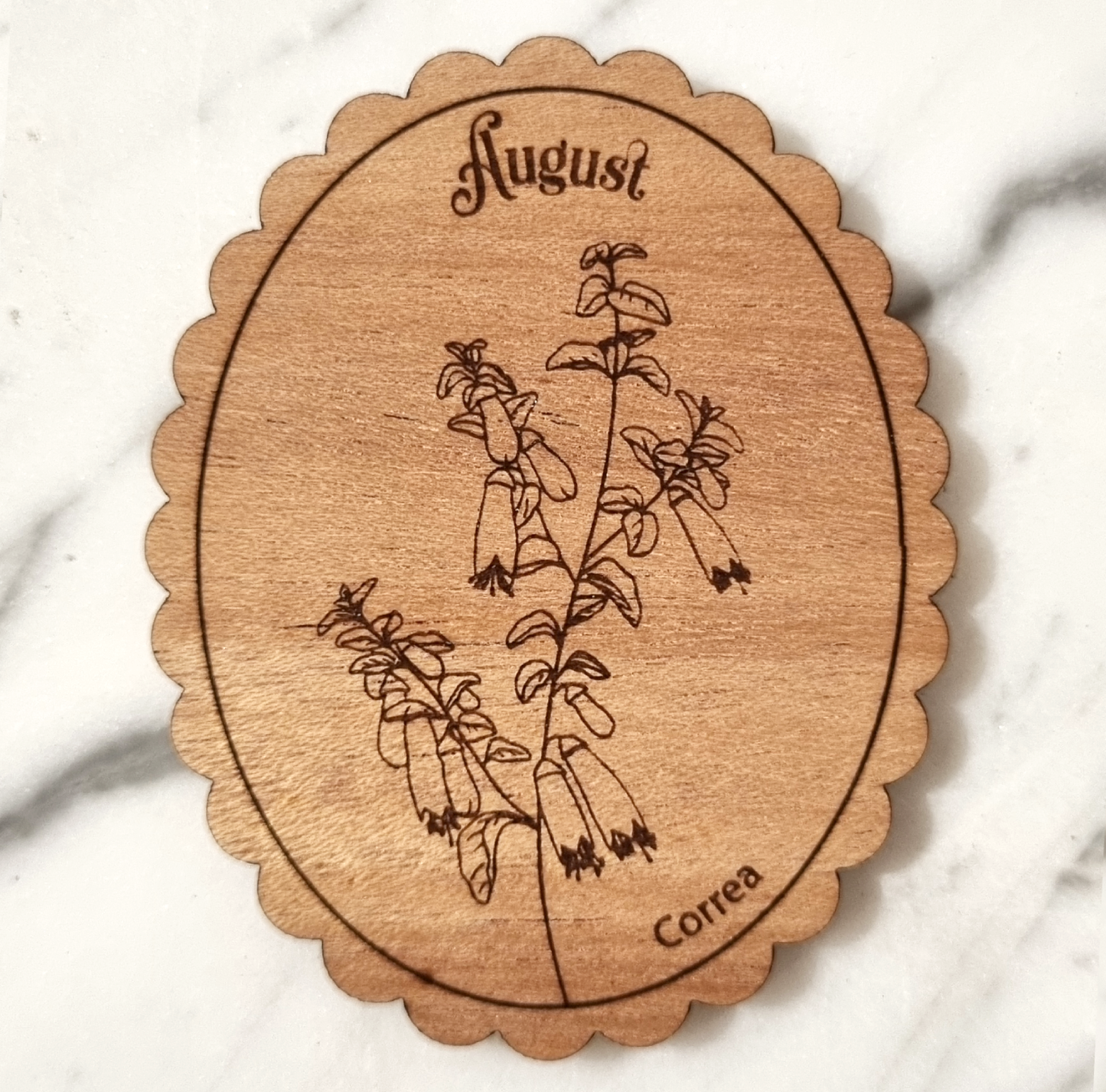 Magnet Australian Birth Month Flower August