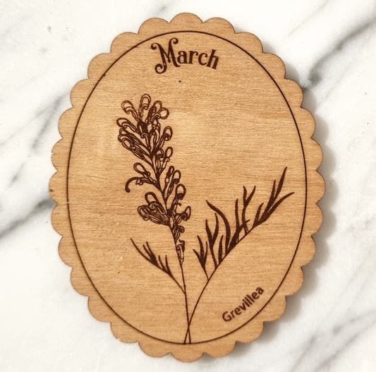 Magnet Australian Birth Month Flower March