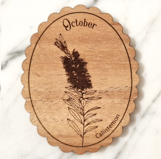 Magnet Australian Birth Month Flower October