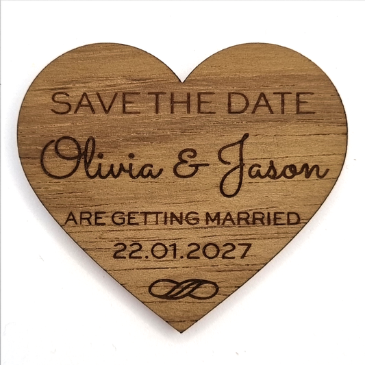 Magnet Save the Date Wedding Invite - Forever