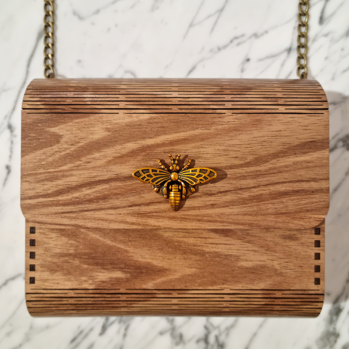 Wooden Handbag Bee