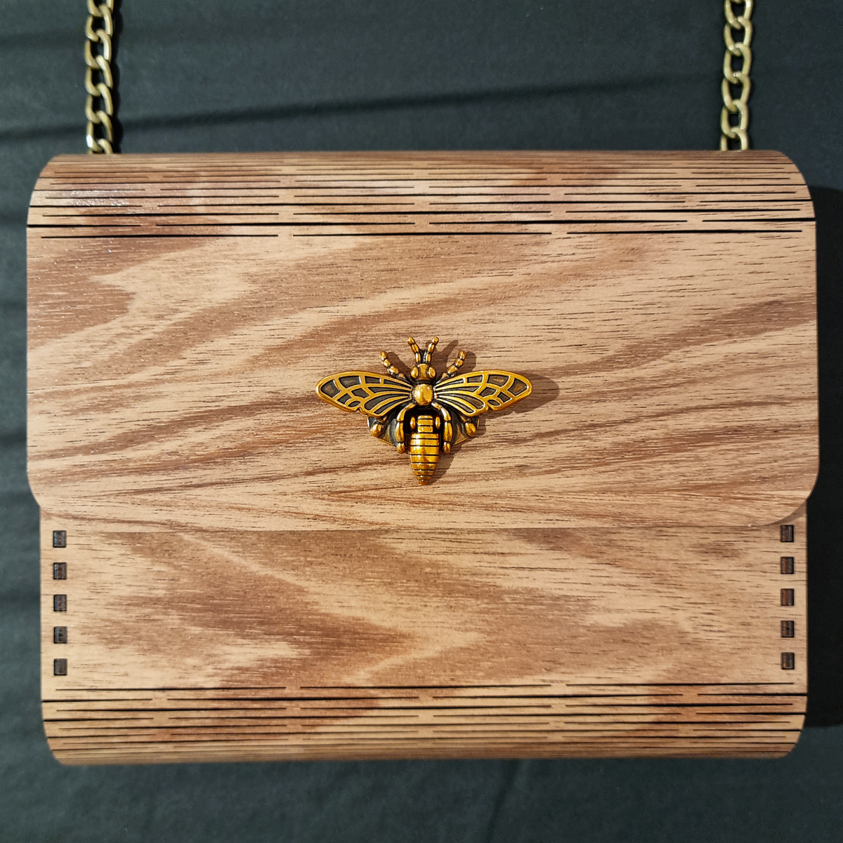 Wooden Handbag Bee