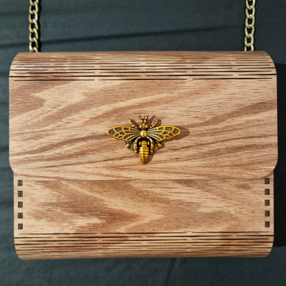 Wooden Handbag Bee