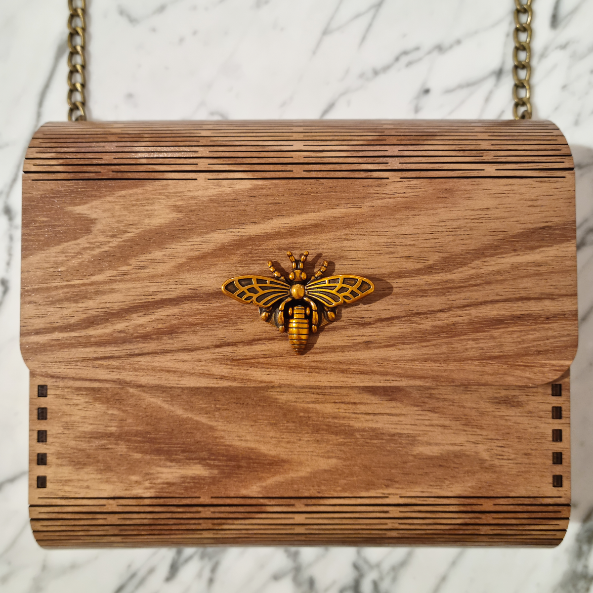 Wooden Handbag Bee