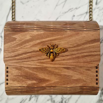Wooden Handbag Bee