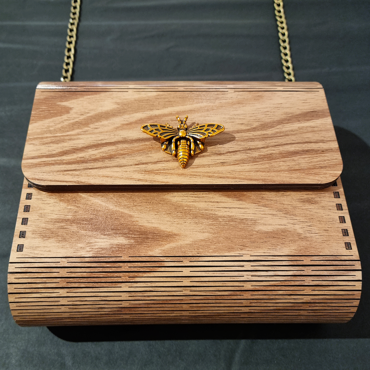 Wooden Handbag Bee