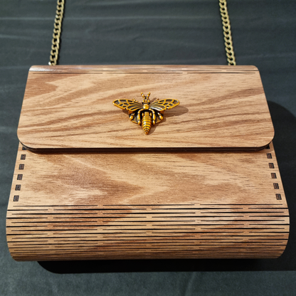 Wooden Handbag Bee