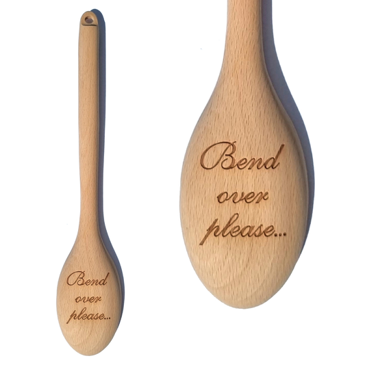 Spoon Engraved - Bend over please