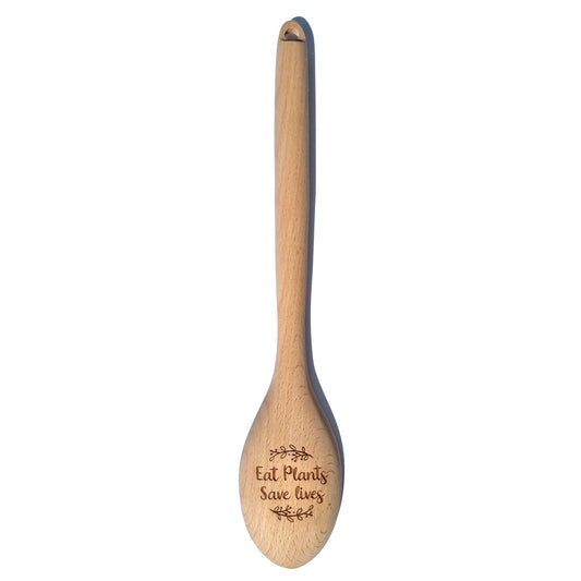 Spoon Engraved - Eat plants save Lives