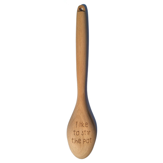 Spoon Engraved - I like to stir the pot