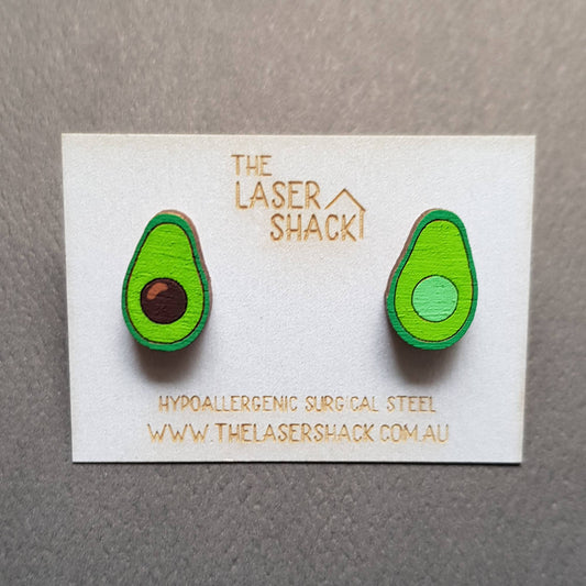 Studs Avocado -  Hand-Painted Wood