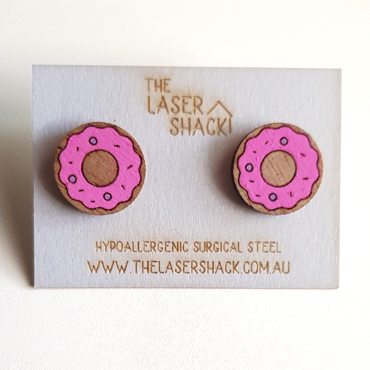 Studs Donut - Hand-Painted Wood