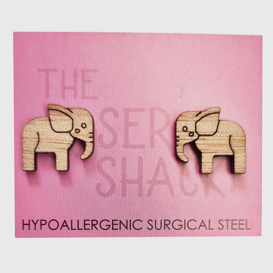 Studs Elephant - Wood