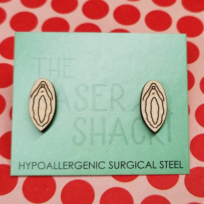 Vagina Studs Laser Cut Wood