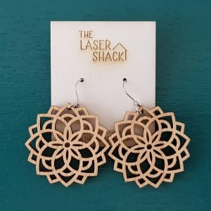 The Laser Shack Earrings Mandala