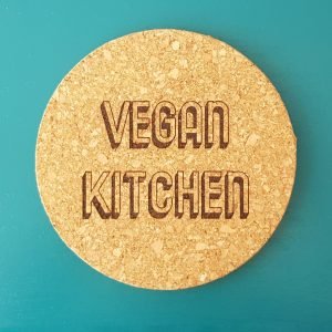 The Laser Shack Cork Coaster Vegan Kitchen