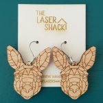 The Laser Shack Earrings GeoZoo Kangaroo