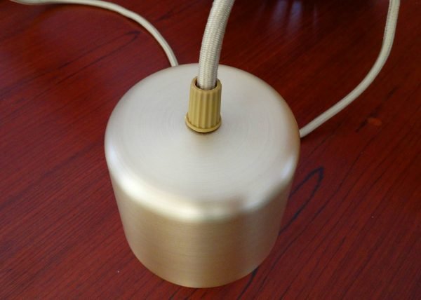 Sphere Lamp - Brass Gold Cord Set